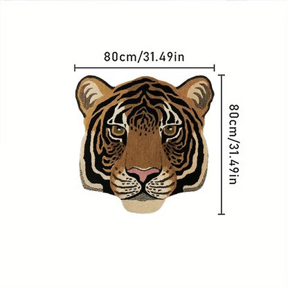 Big Cat Face Mat - Floral Fawna