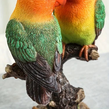 Love Birds Ornament - Floral Fawna