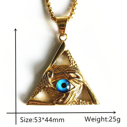 Eye of Providence Necklace - Floral Fawna