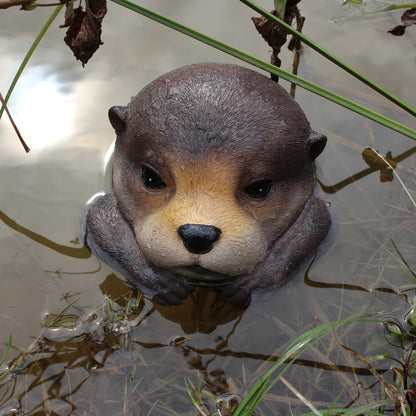 Floating Otter Pond Sculpture