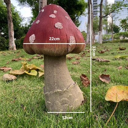 Mushroom Garden Ornament - Floral Fawna