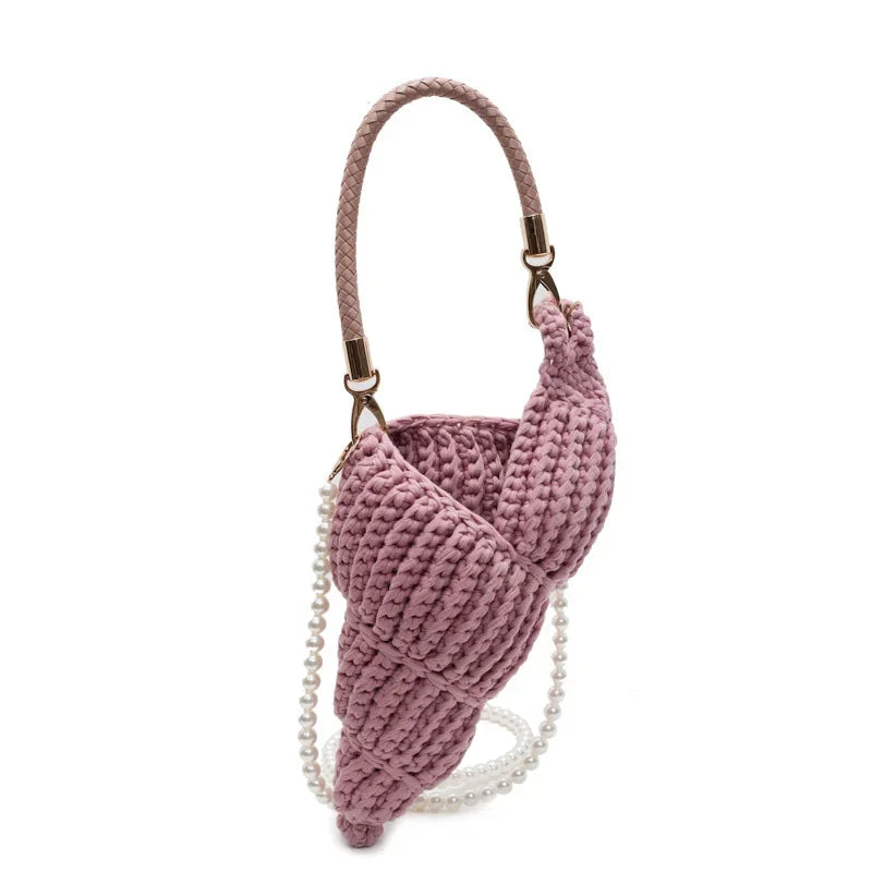 Crochet Conch Bag - Floral Fawna