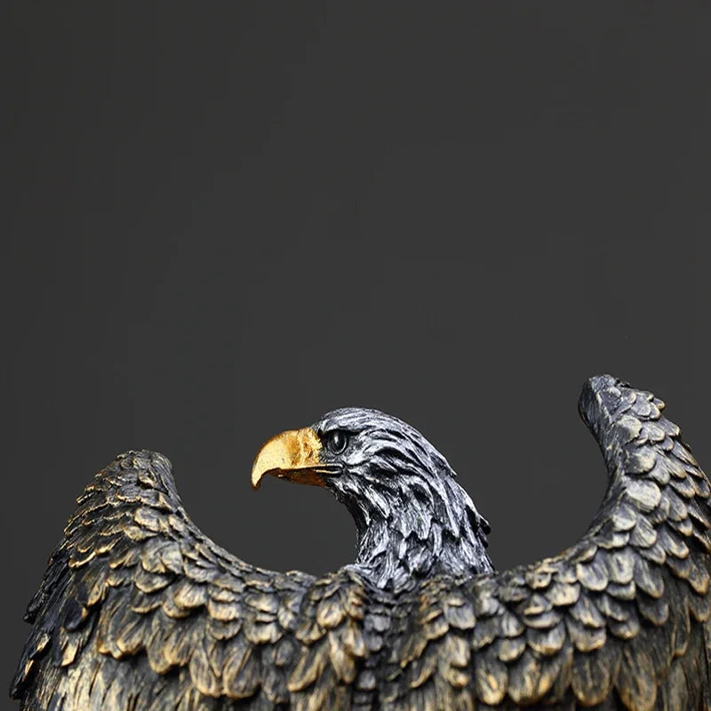 Majestic Eagle Sculpture - Floral Fawna