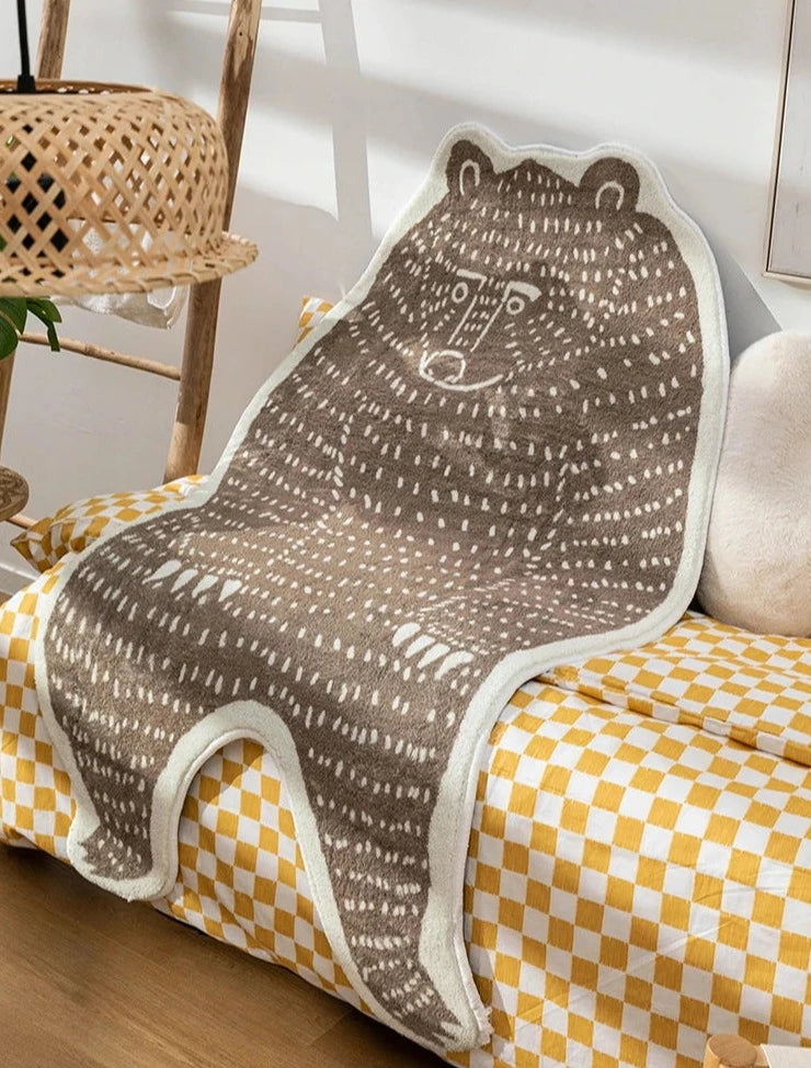 Abstract Animal Rug - Floral Fawna