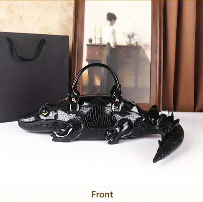 3D Alligator Crossbody Bag - Floral Fawna