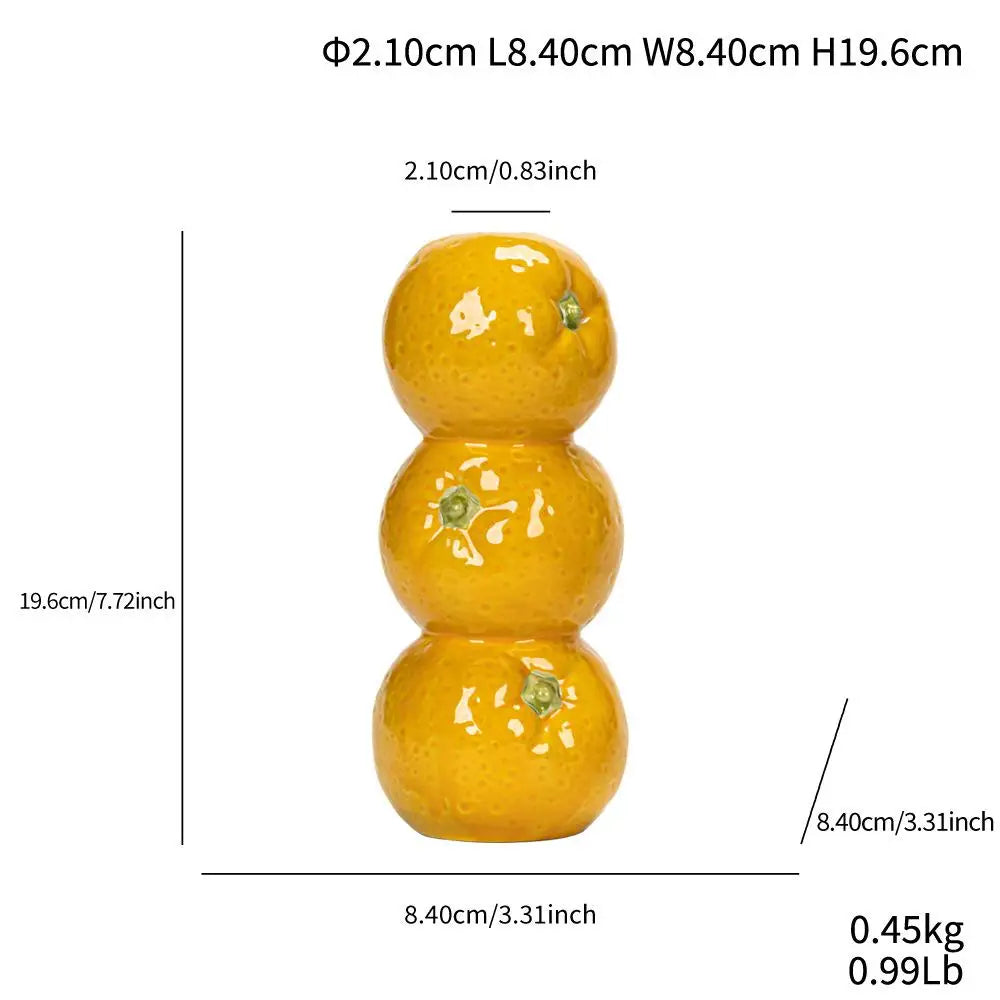 Ceramic Fruits Vase - Floral Fawna