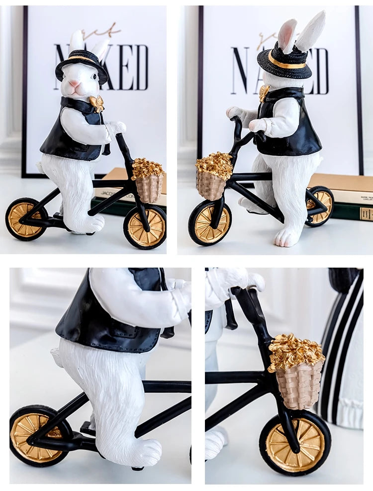 Royal Rabbit Family Figurines - Floral Fawna