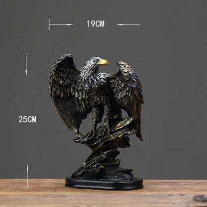 Majestic Eagle Sculpture - Floral Fawna