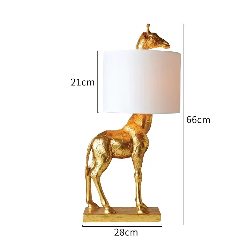 Giraffe Table Lamp - Floral Fawna