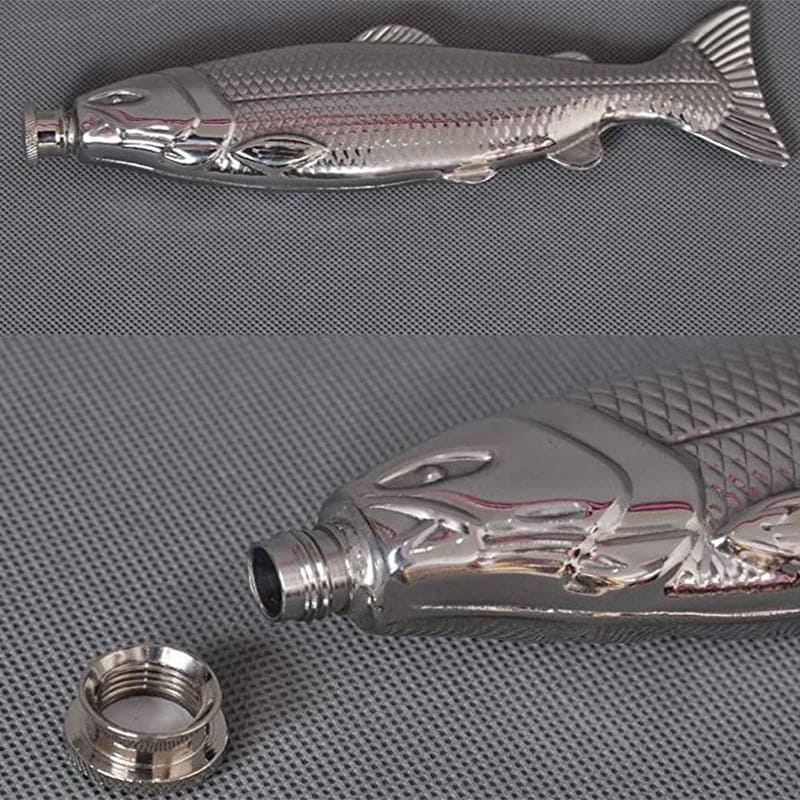 Steel Fish Flask