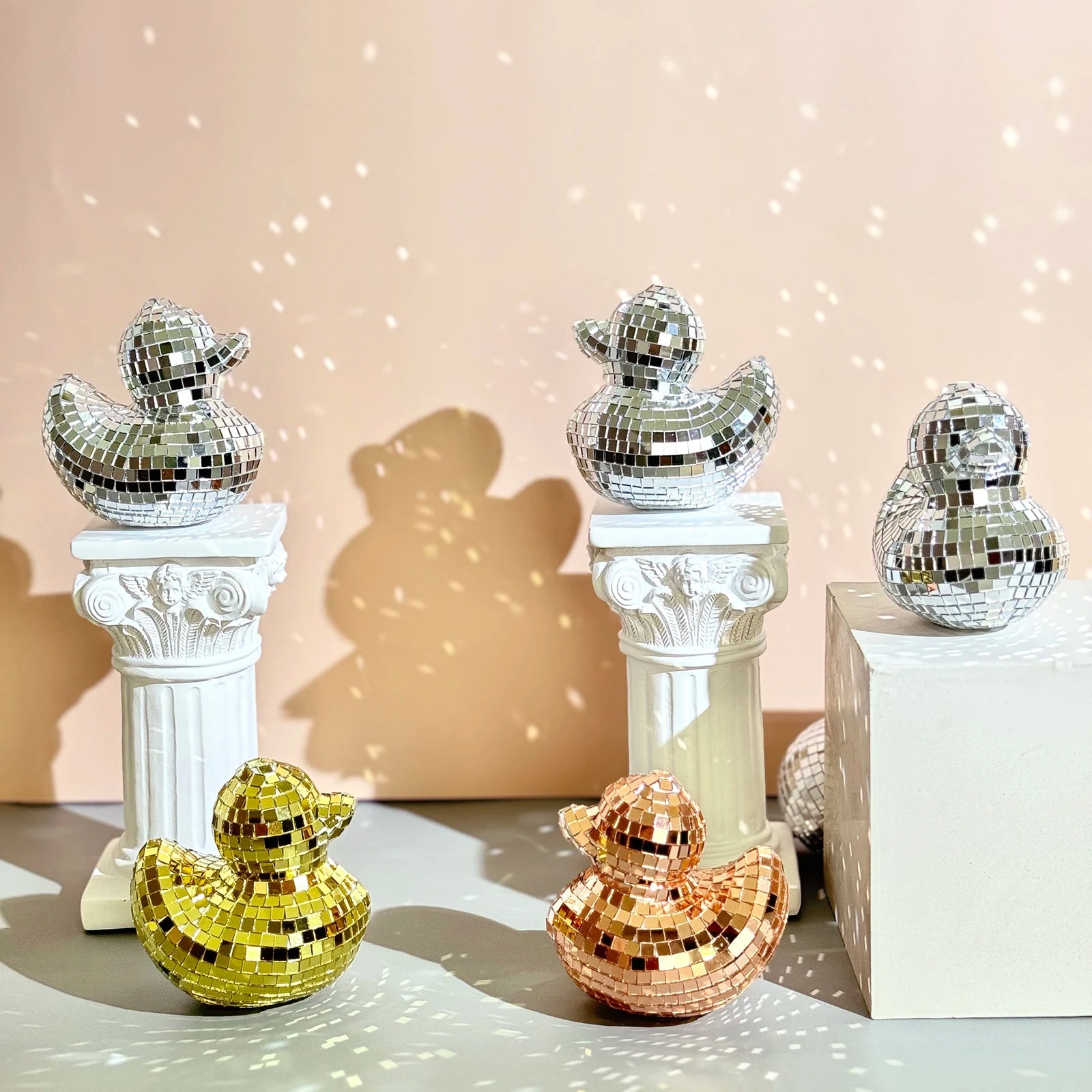 Disco Duck Ornament - Floral Fawna