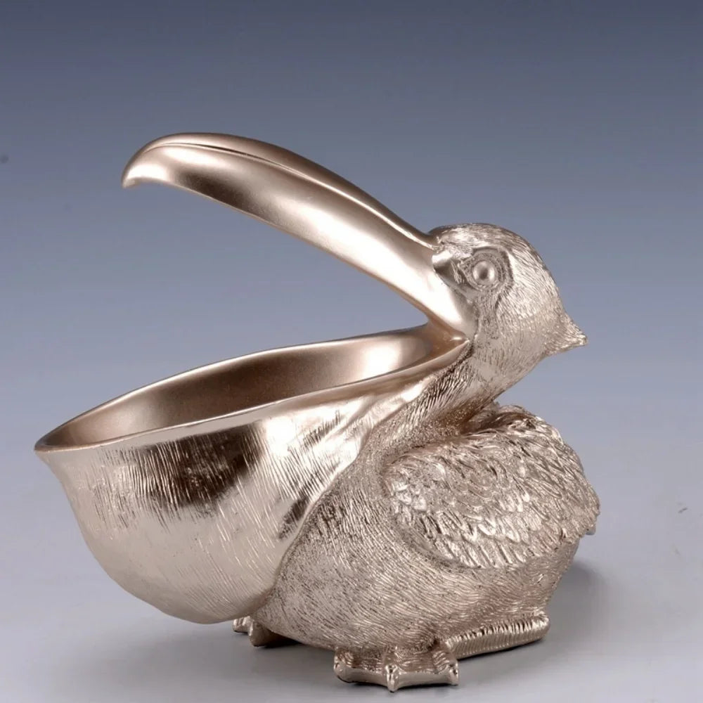 Pelican Storage Sculpture - Floral Fawna