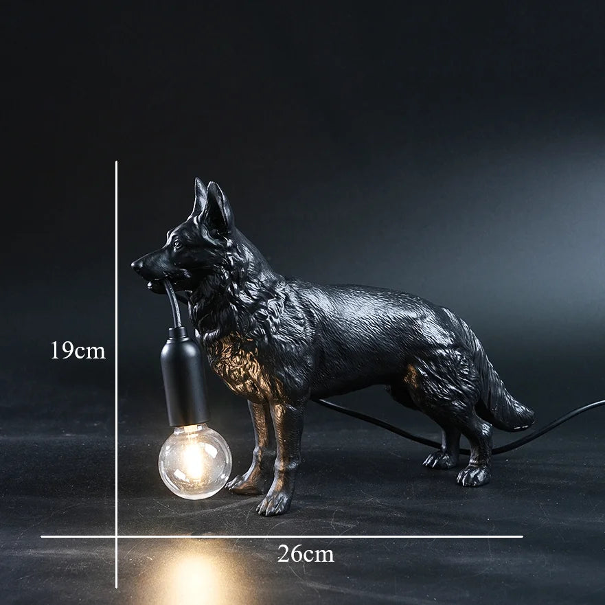 German Shepherd Table Lamp