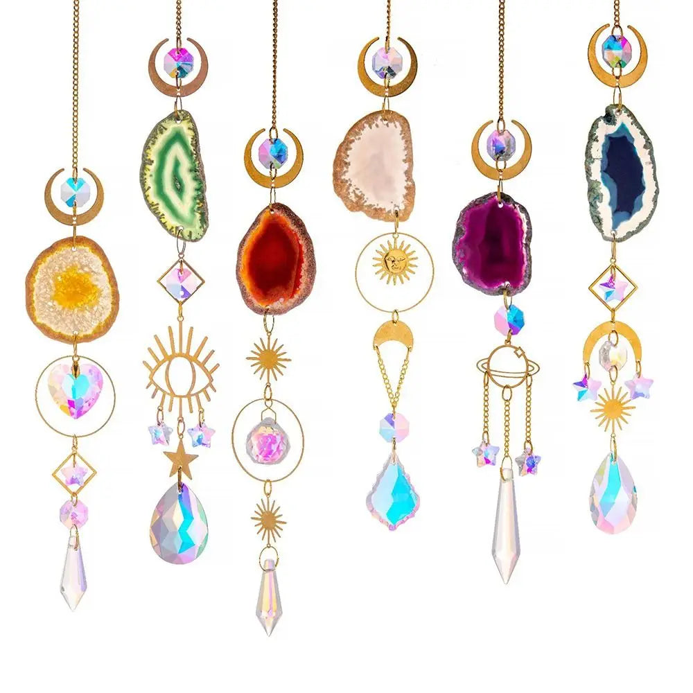 Celestial Crystal Sun Catcher - Floral Fawna