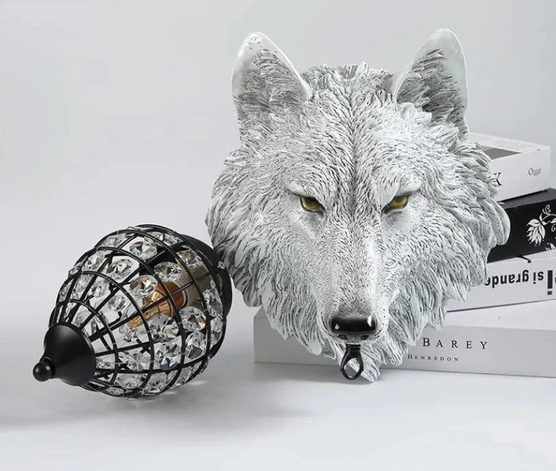 Wolf Crystal Wall Light - Floral Fawna