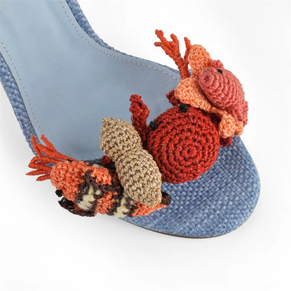 Woven Ocean Treasures Heels