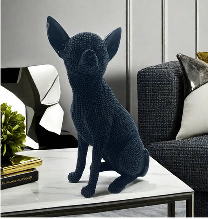 Beaded Chihuahua Sculpture - Floral Fawna