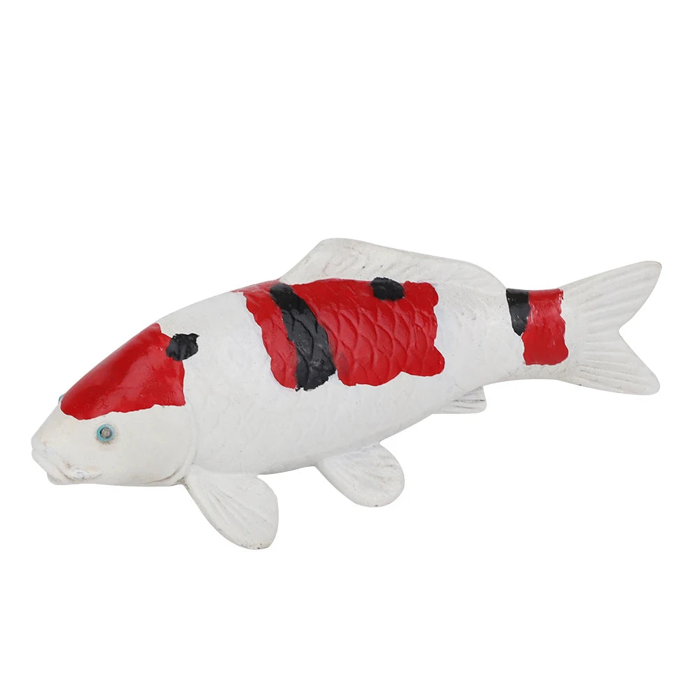 Realistic Koi Carp Sculpture - Floral Fawna