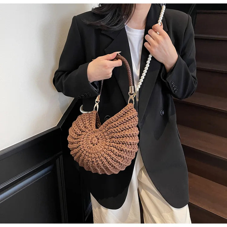 Crochet Conch Bag - Floral Fawna