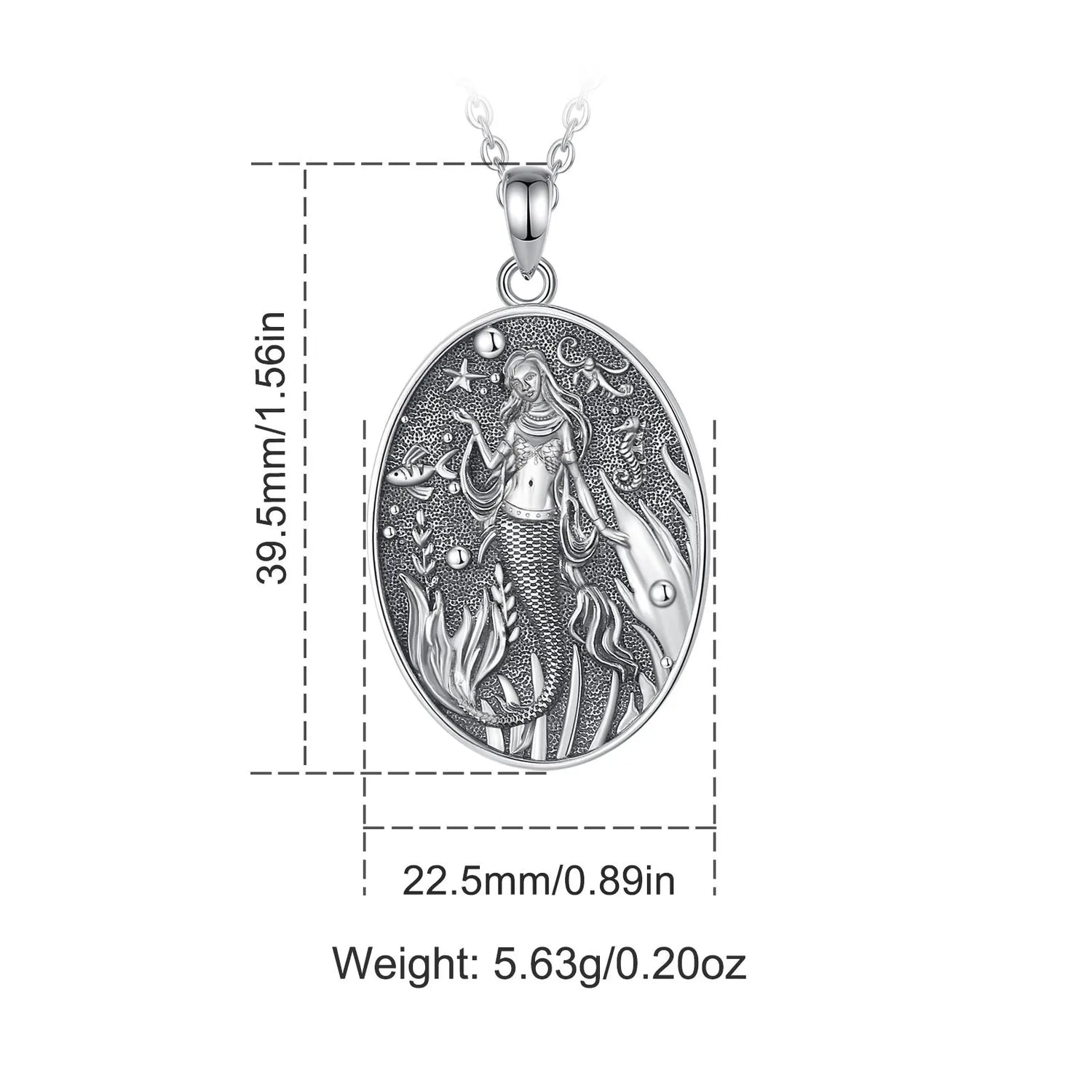 Sterling Silver Mermaid Necklace