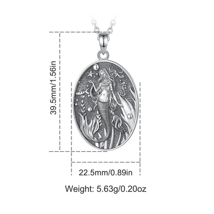 Sterling Silver Mermaid Necklace
