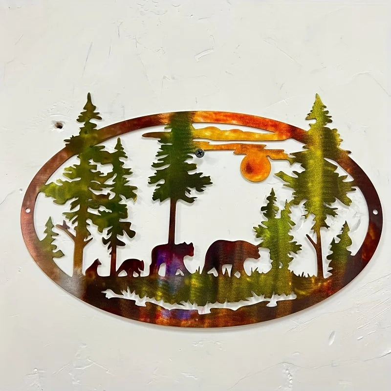 Woodland Scenery Metal Wall Art