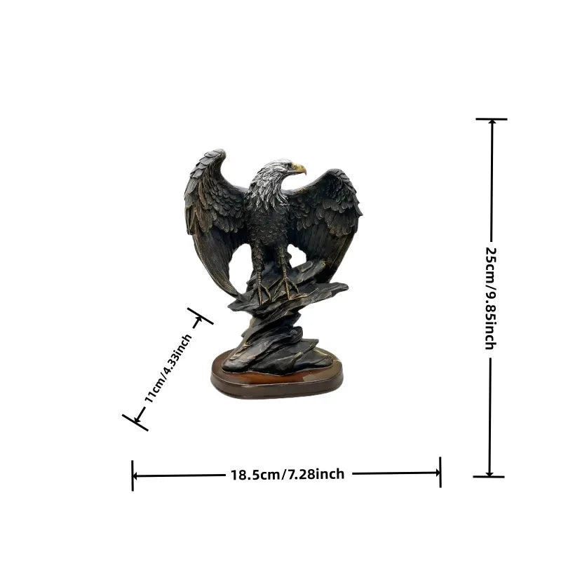 Majestic Eagle Sculpture - Floral Fawna