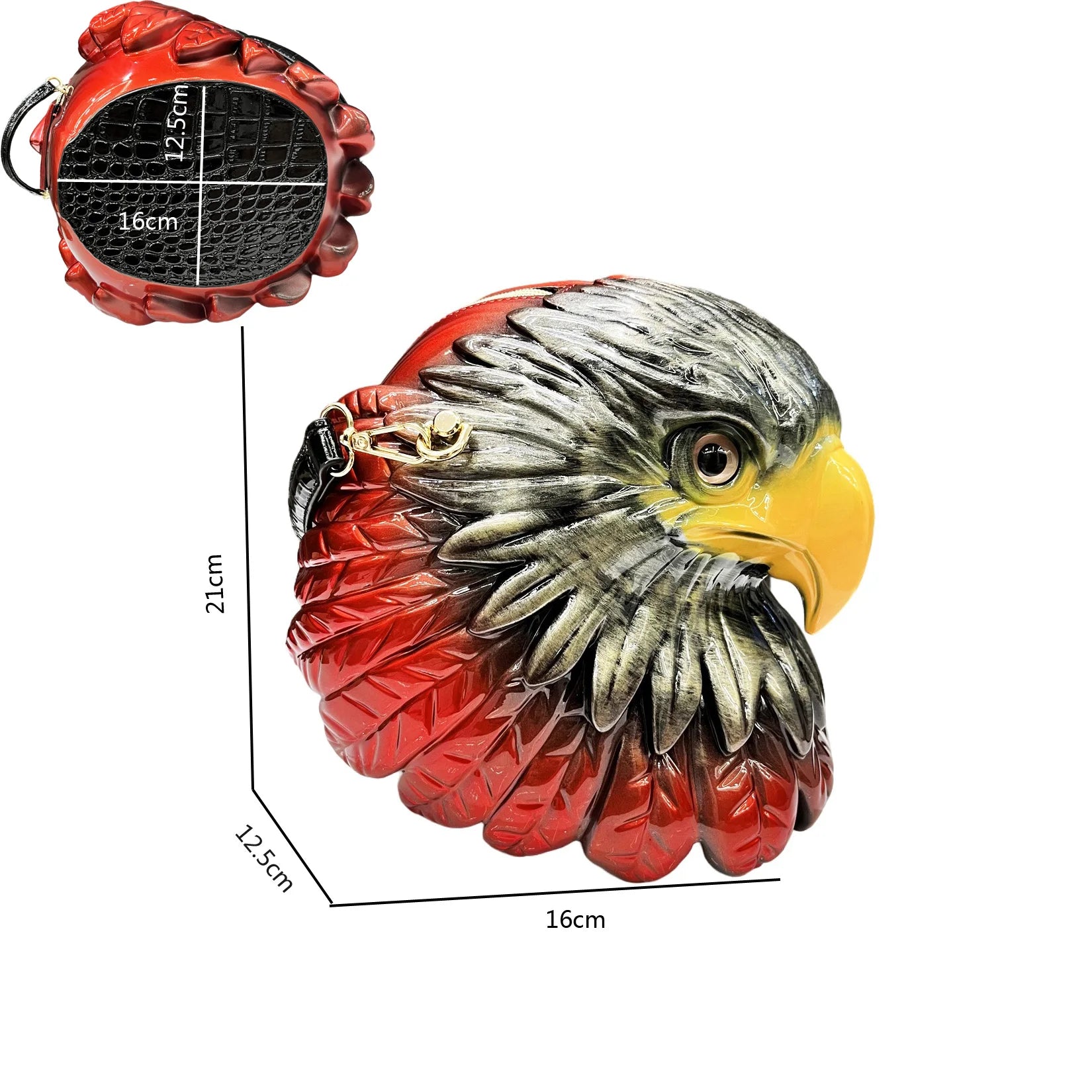 3D Eagle Handbag - Floral Fawna