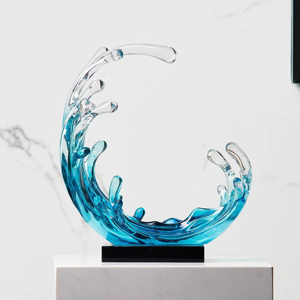 Ocean Wave Sculpture - Floral Fawna