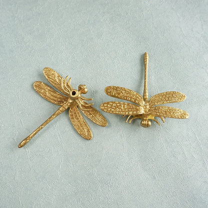 Dragonfly Brass Cabinet Handle