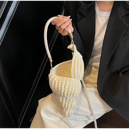 Crochet Conch Bag - Floral Fawna