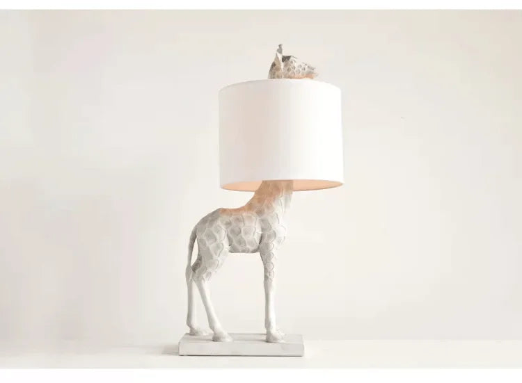Giraffe Table Lamp - Floral Fawna