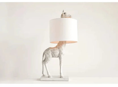 Giraffe Table Lamp - Floral Fawna
