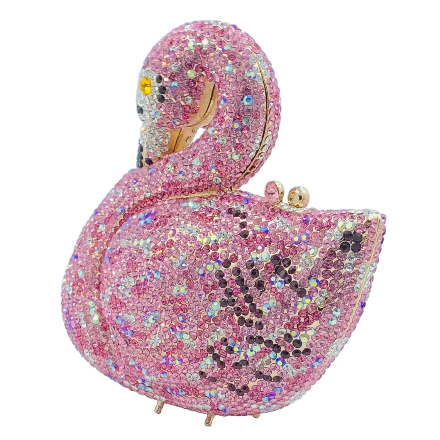 Flamingo Crystal Clutch - Floral Fawna