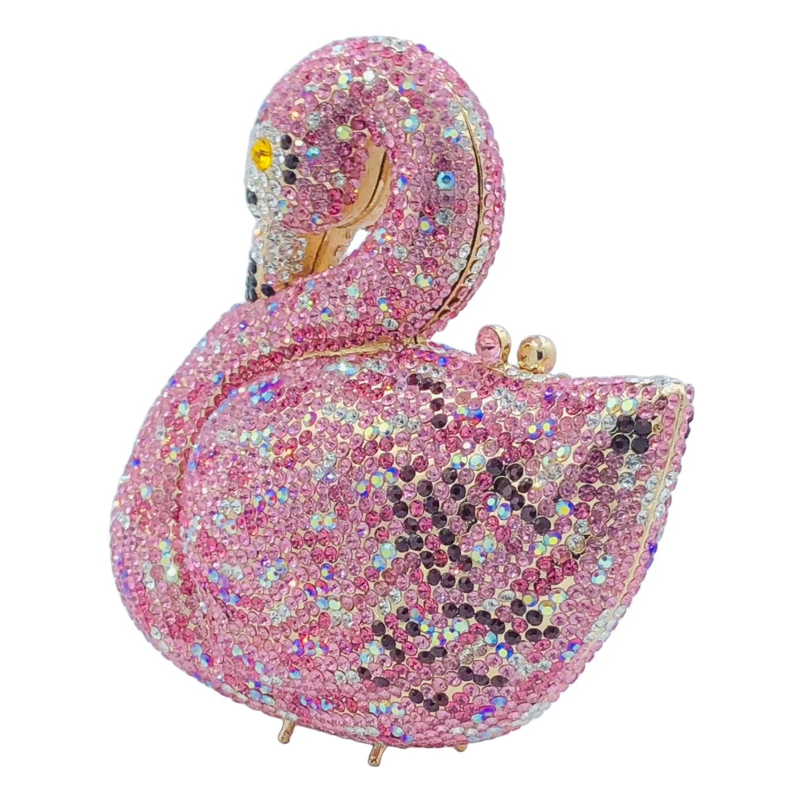 Flamingo Crystal Clutch - Floral Fawna