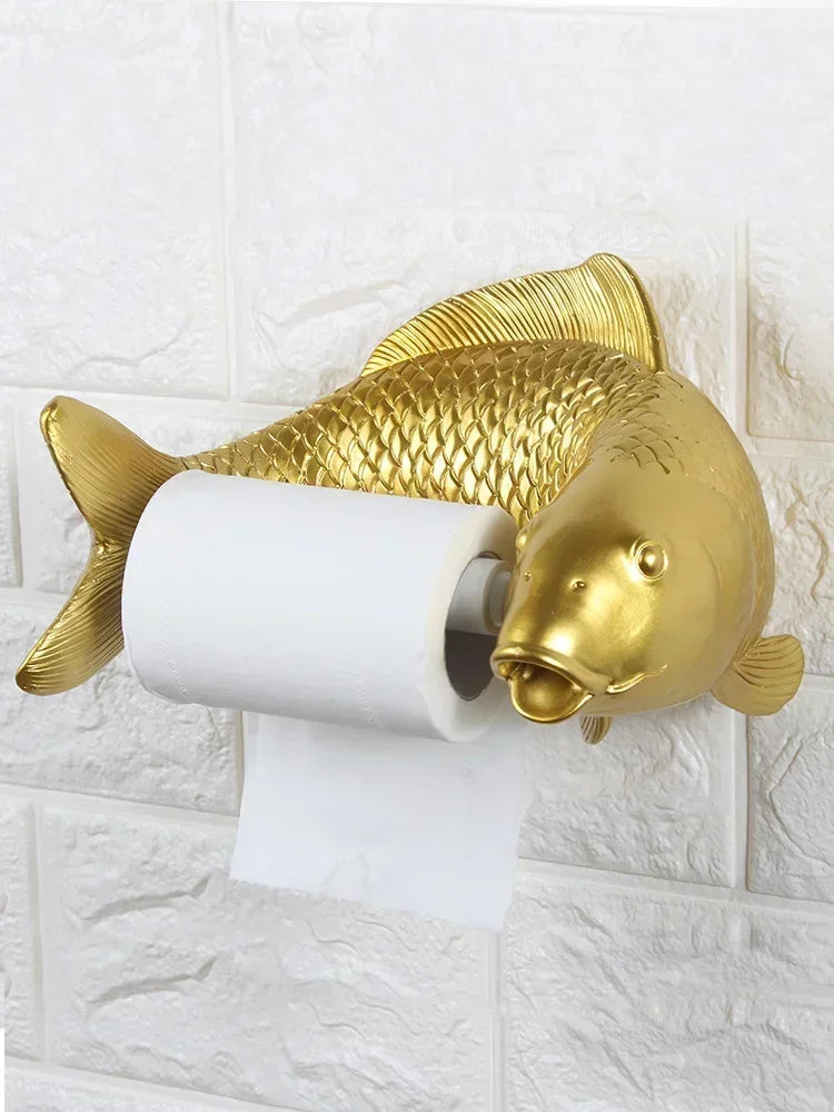 Koi Carp Toilet Paper Holder - Floral Fawna