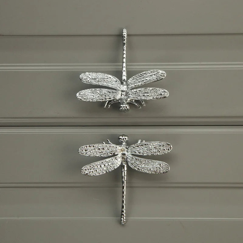 Dragonfly Brass Cabinet Handle