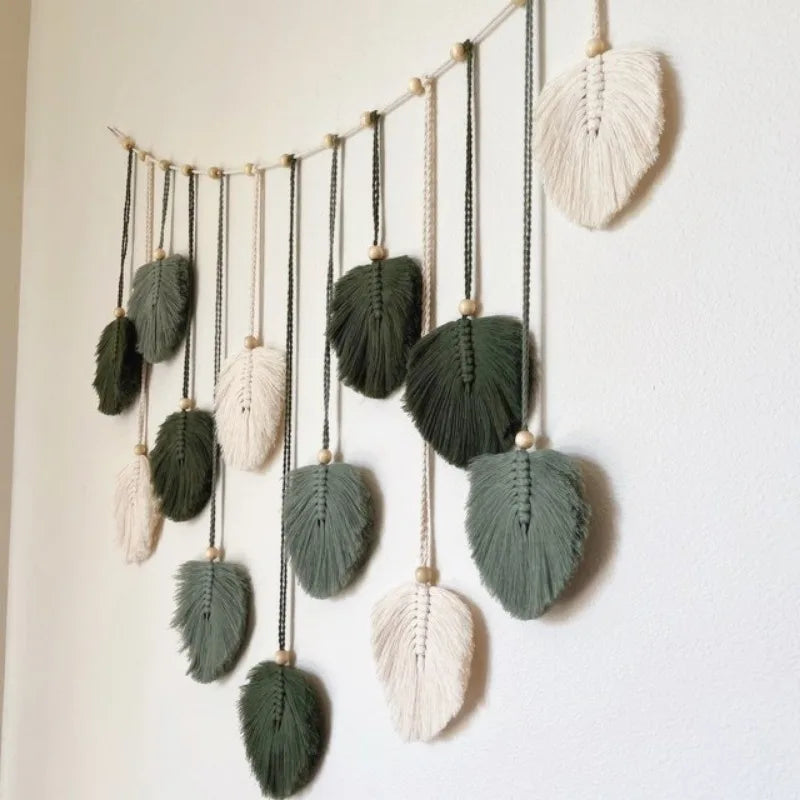 Macrame Leaves Garland - Floral Fawna