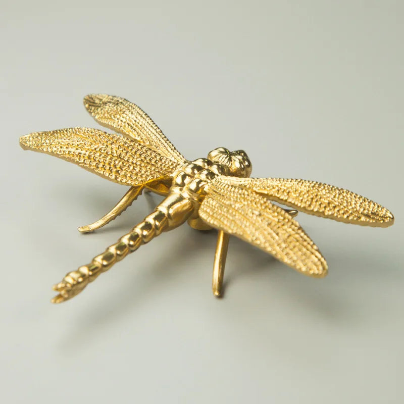 Dragonfly Brass Cabinet Handle