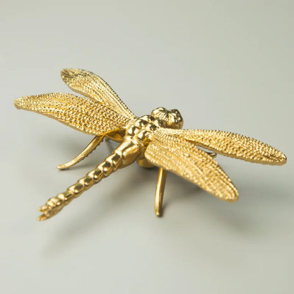 Dragonfly Brass Cabinet Handle