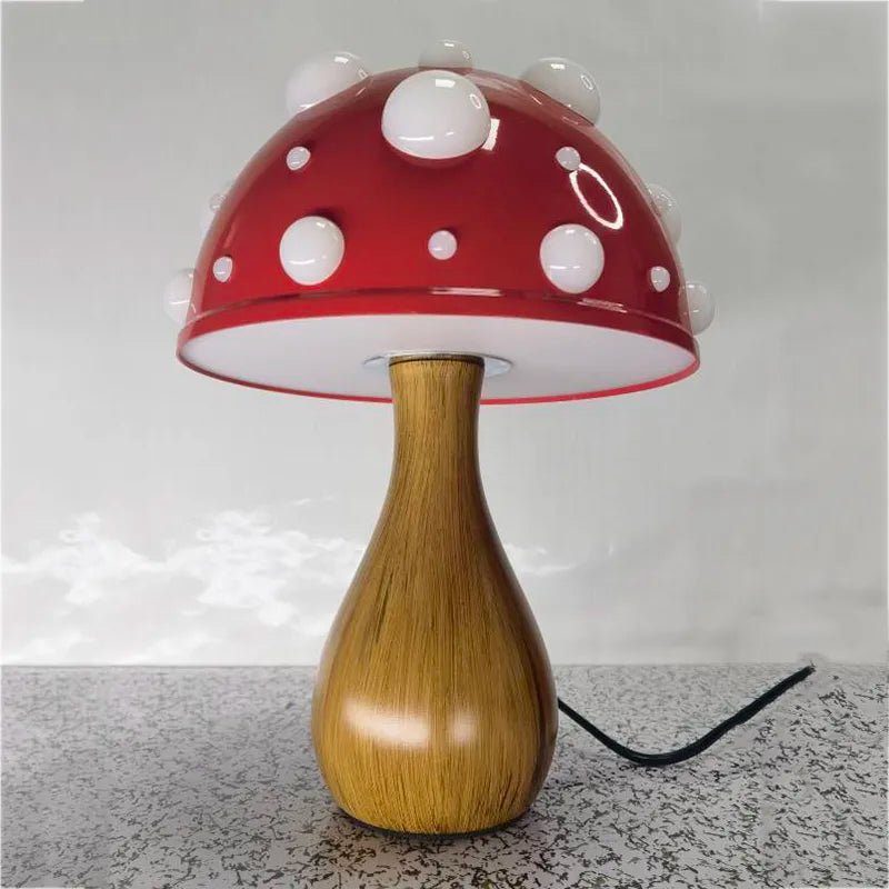 Mushroom Bedside Lamp - Floral Fawna