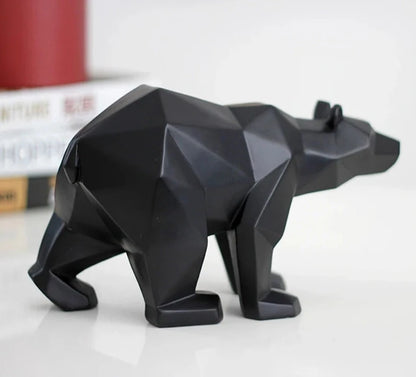 Geometric Bear Sculpture