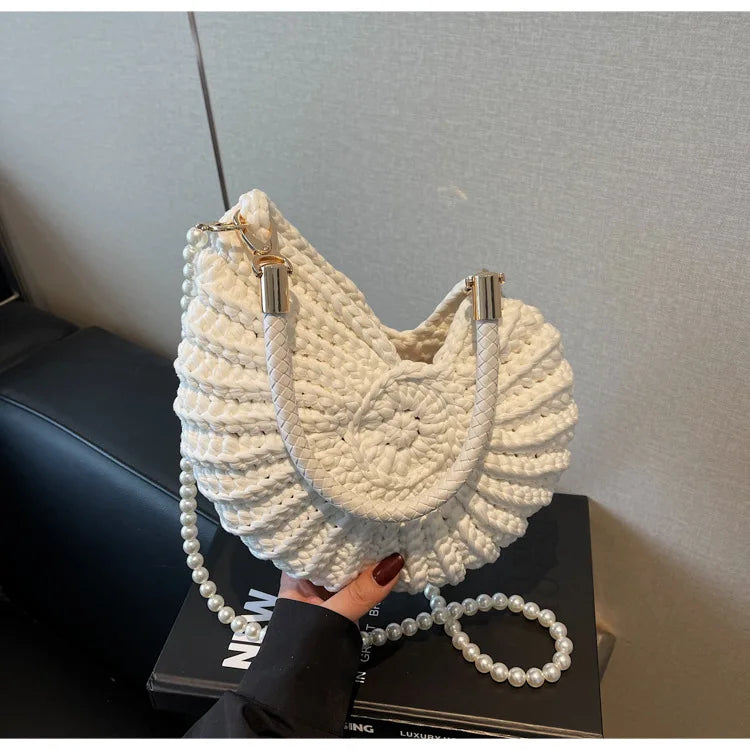 Crochet Conch Bag - Floral Fawna