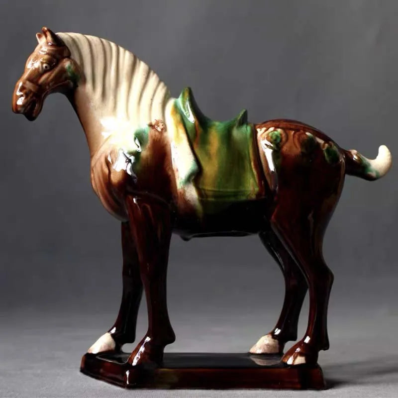 Porcelain Horse Sculpture