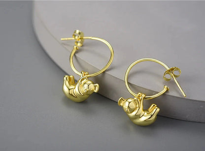 Koala Hoop Earrings