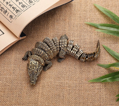 3D Crocodile Ornament - Floral Fawna