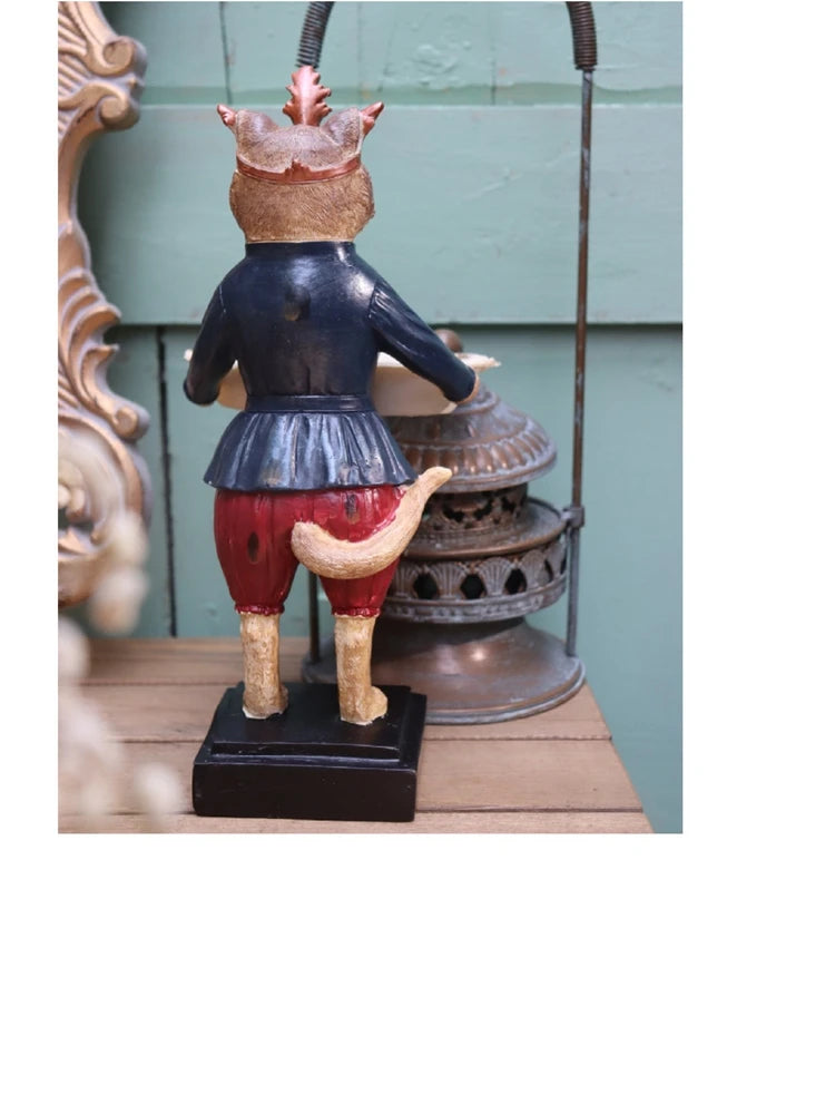 Royal Cat Ornamental Tray - Floral Fawna