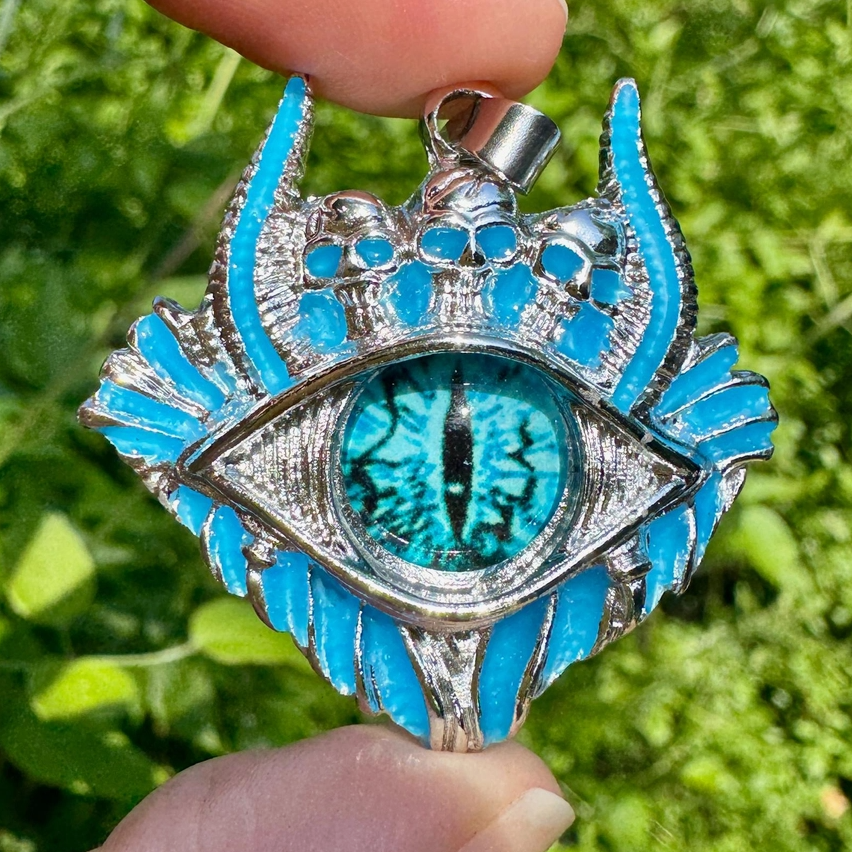 Glow In The Dark Evil Eye Pendant
