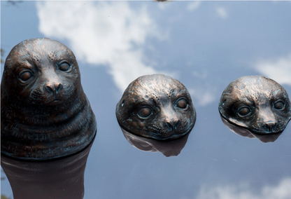 Seal Head Trio Ornaments