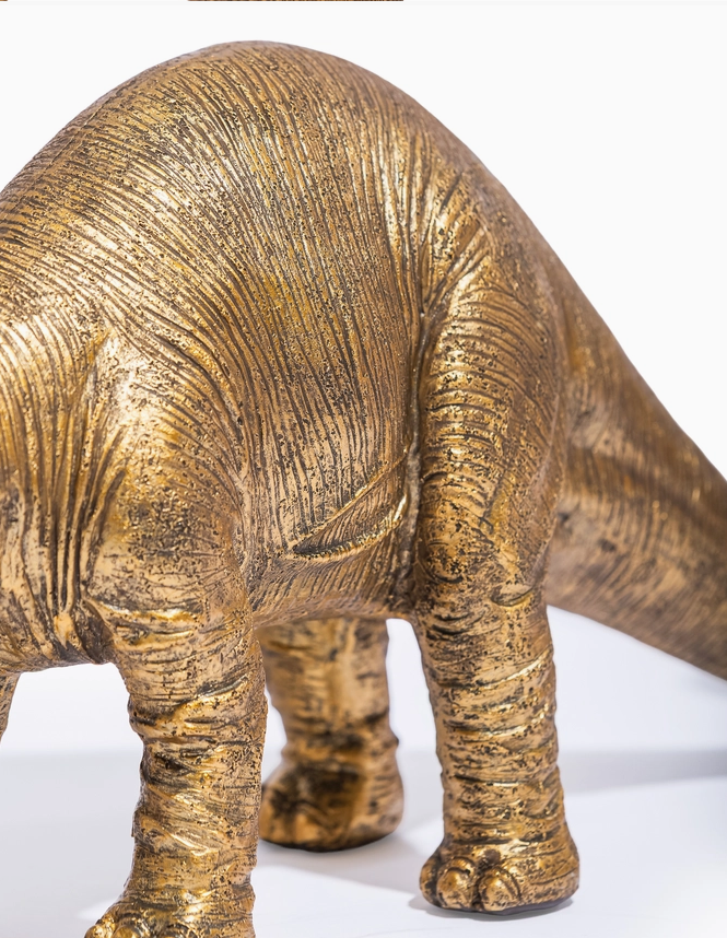 Gold Brontosaurus Table Lamp